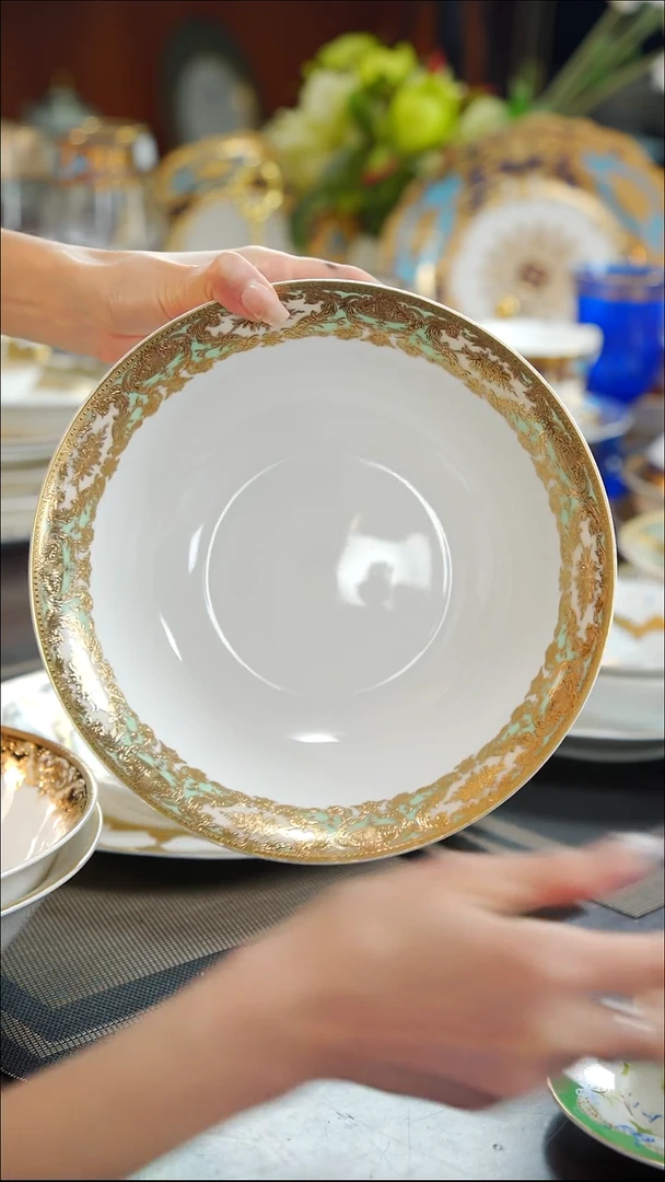 瓷片9英寸汤碗1个