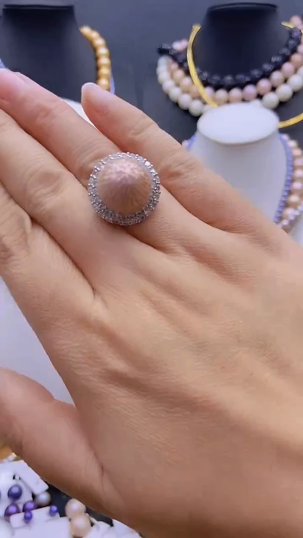 未镶嵌淡水珍珠原创设计1