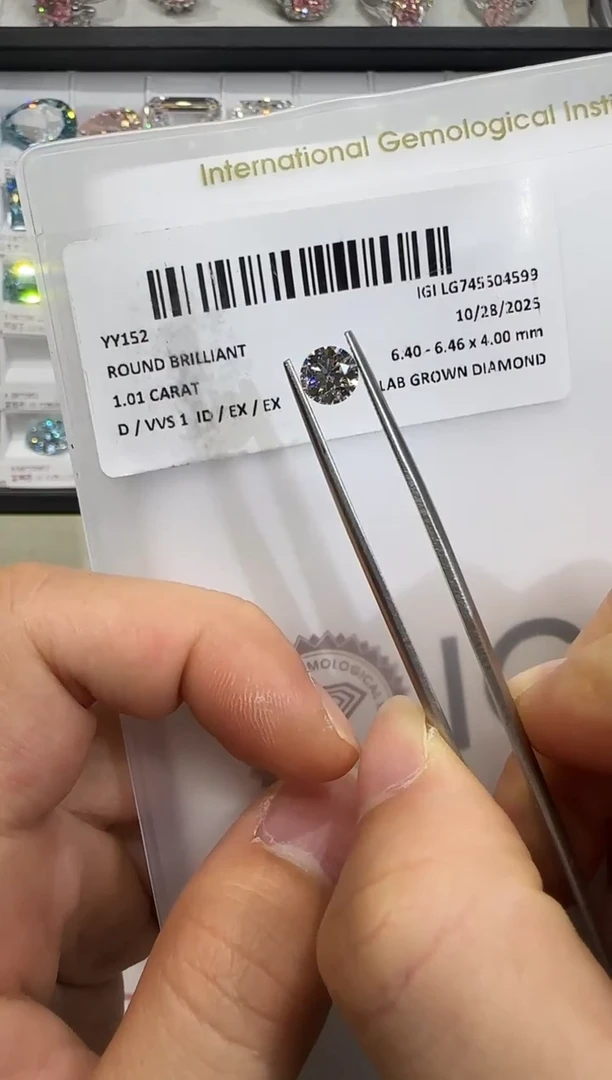 裸石实验室培育钻石1.01