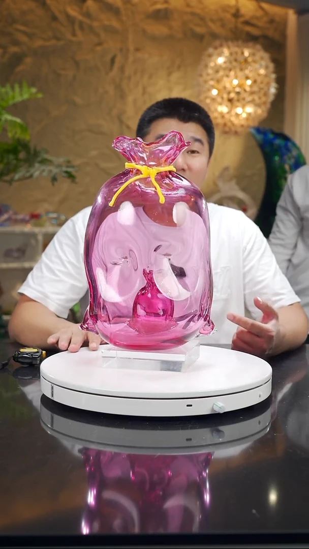 手工艺品琉璃❤****e金红色钱袋子定制小号预售