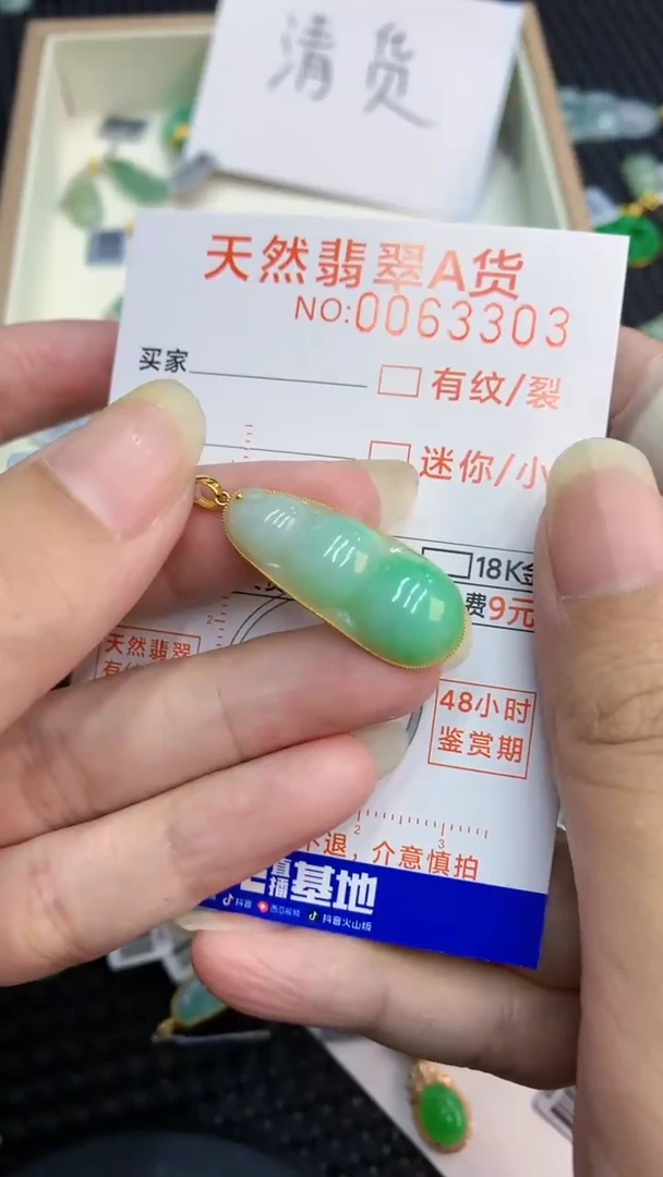 【闪购商品】翡翠颈饰18K金镶嵌            8