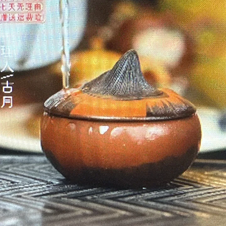 【古月壶来】HS893紫泥花器马蹄茶叶罐