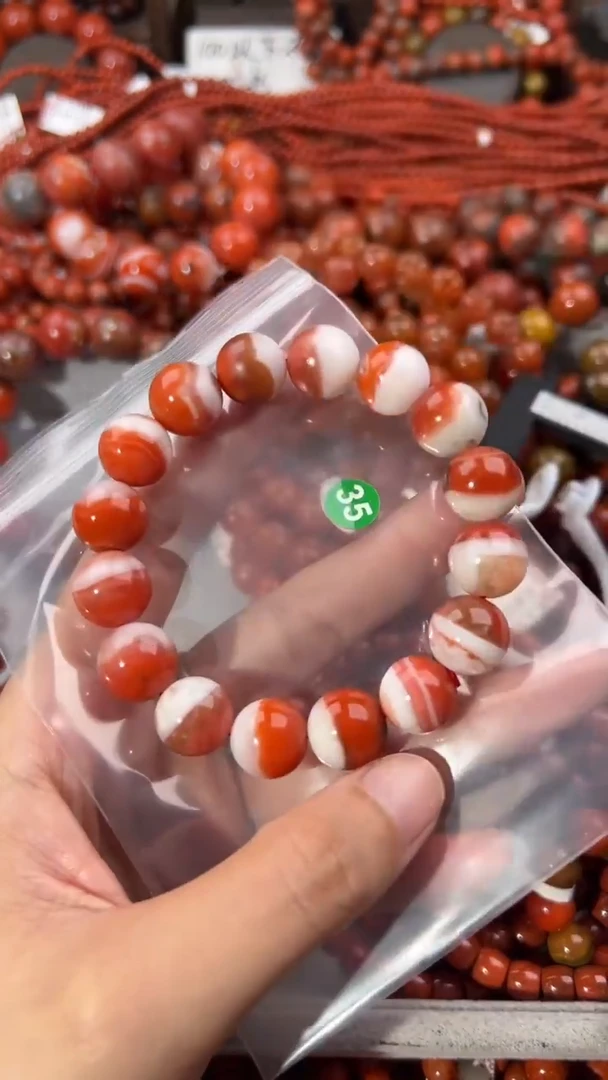 南红玛瑙手串未镶嵌12+