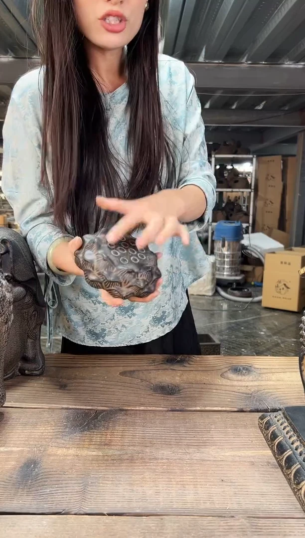 陶土莲蓬实心底座