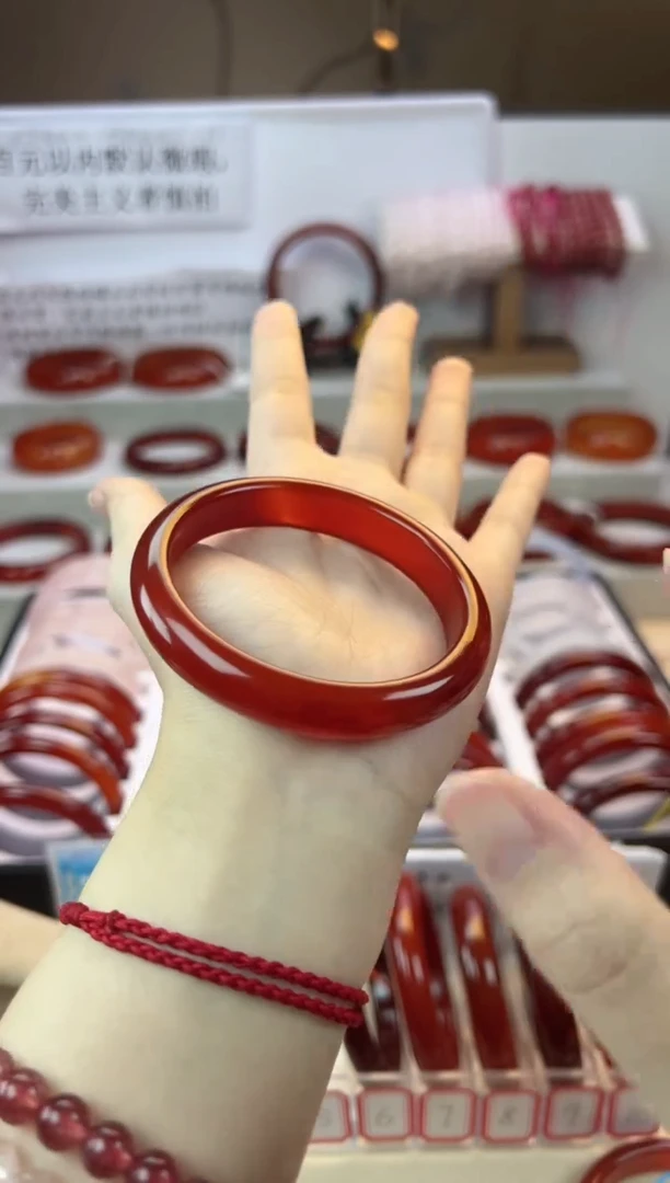 【闪购商品】玛瑙/玉髓手镯未镶嵌【默认微瑕】55