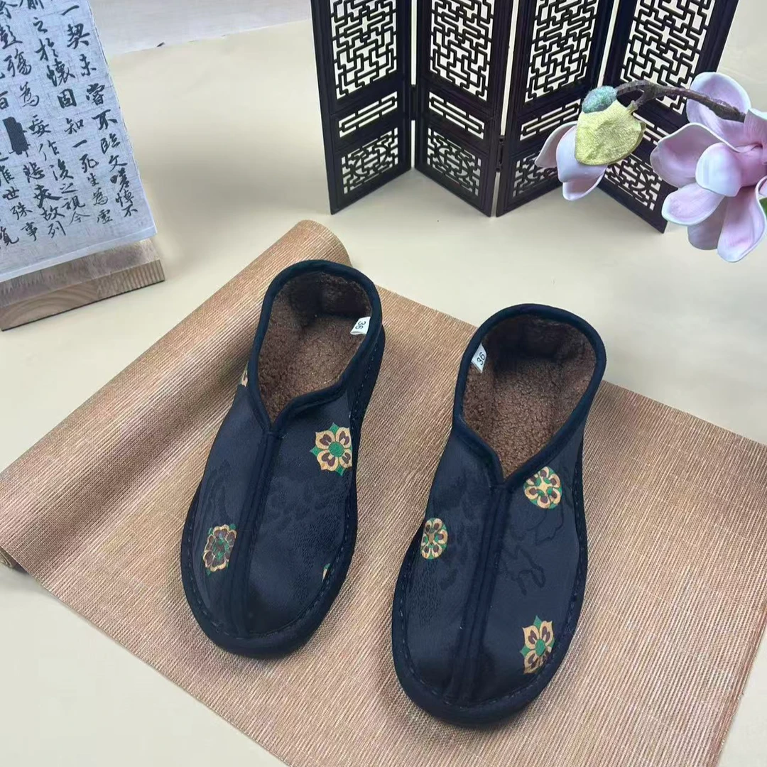 瑞锦-两片  2025秋新中式千层底布鞋百搭舒适手工布鞋
