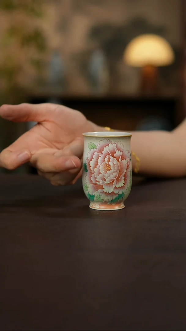 杯景德镇陶瓷杯碗柴烧多人
