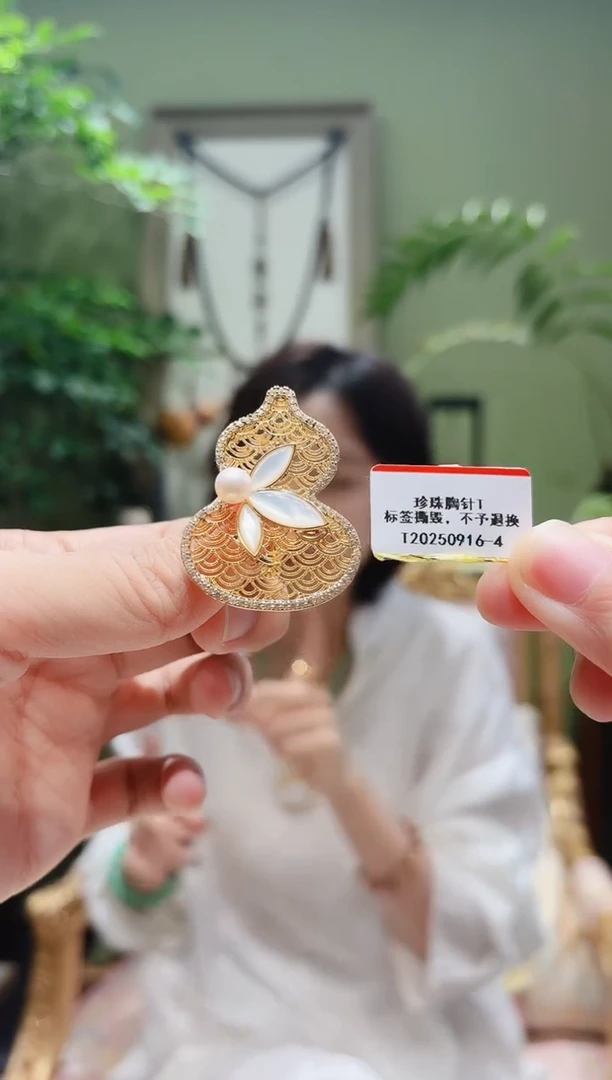 未镶嵌胸针淡水珍珠珍珠胸针T0916-4多样性发货
