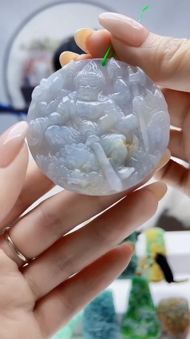 未镶嵌定制翡翠毛货挂件11