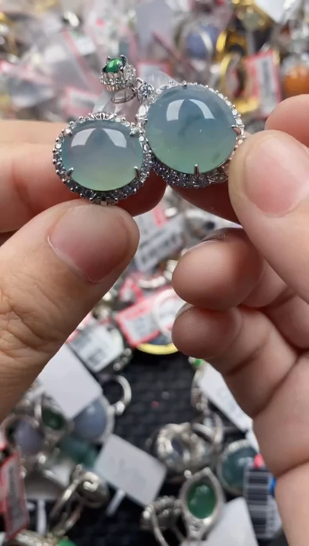 银S925镶嵌戒指翡翠111111   4