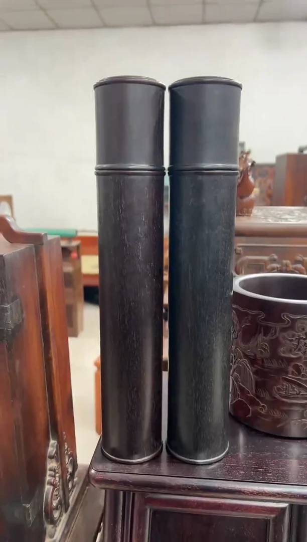 东*紫檀木大号香筒两个