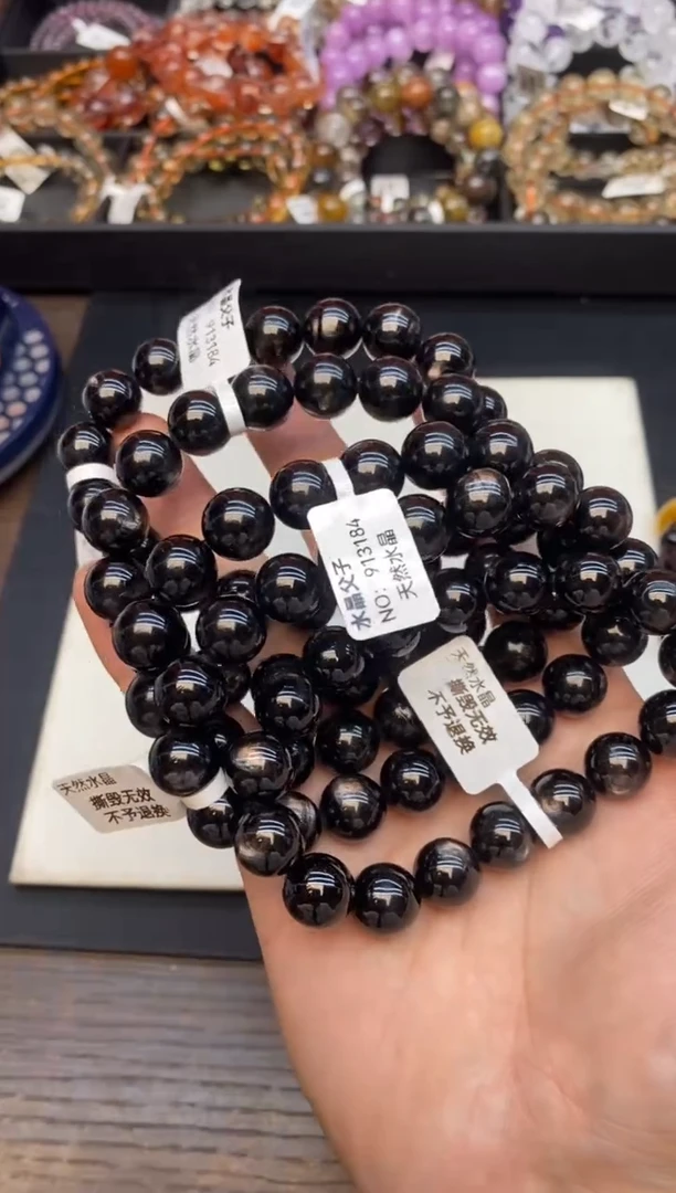 手串辉石未镶嵌36 金运石12mm 多样性发其一