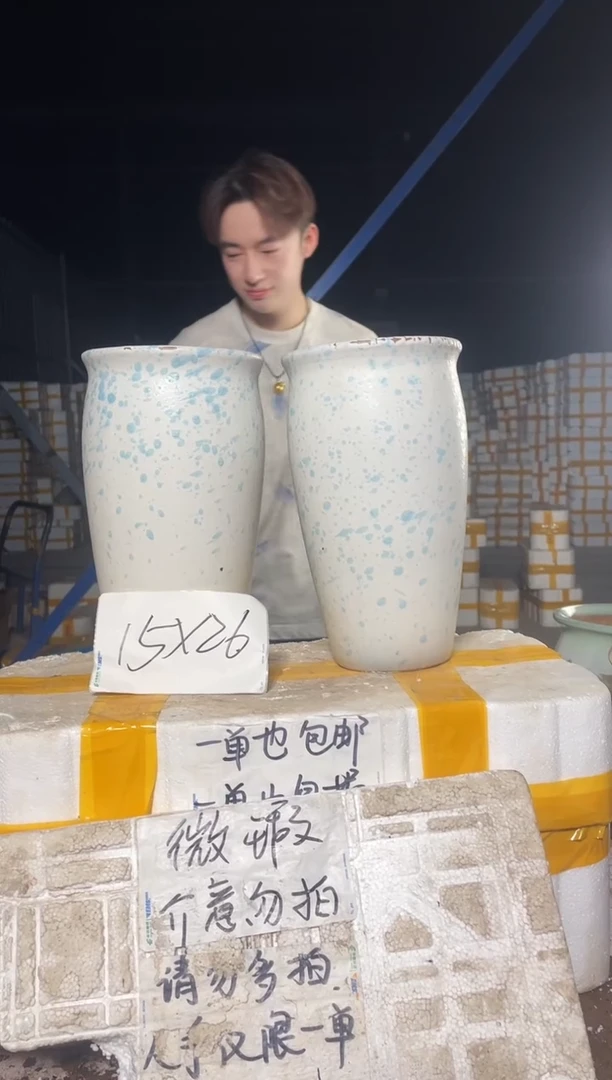 紫砂花盆紫砂花盆宜兴紫砂粗陶花盆15*26