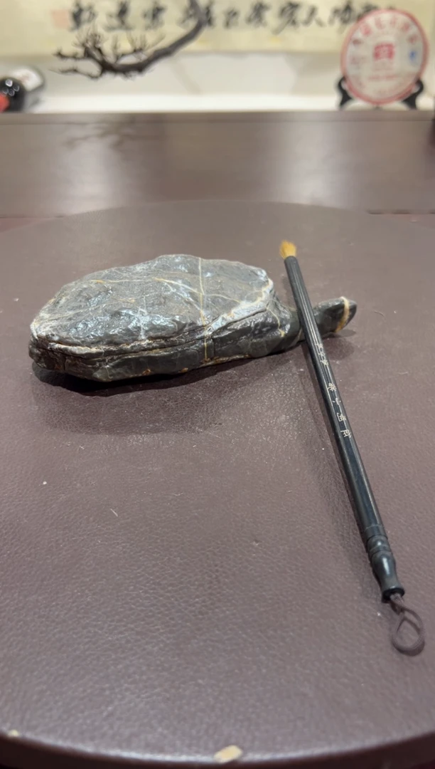 手****9意境典雅砚台烟缸摆件