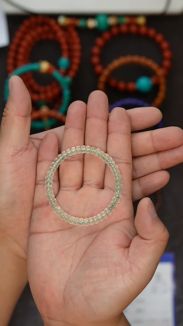 葡萄石未镶嵌手串葡萄石手串