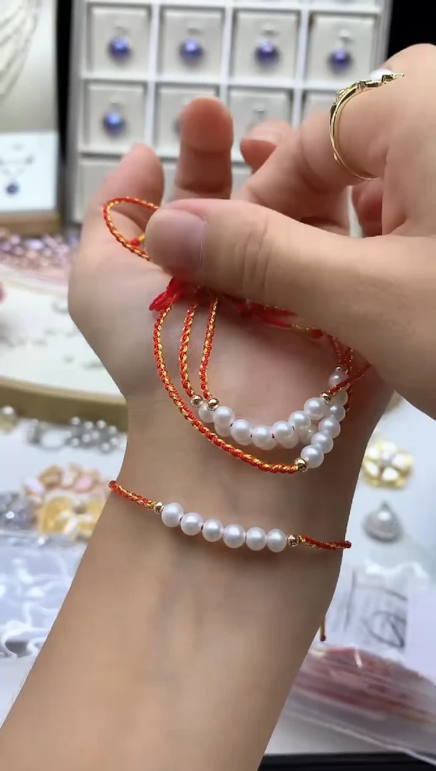 未镶嵌手链淡水珍珠多样性发其一