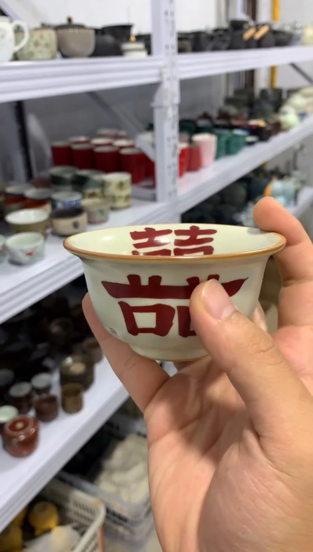 【清！一件不留】汝窑茶壶盖碗茶杯主人杯微矿点