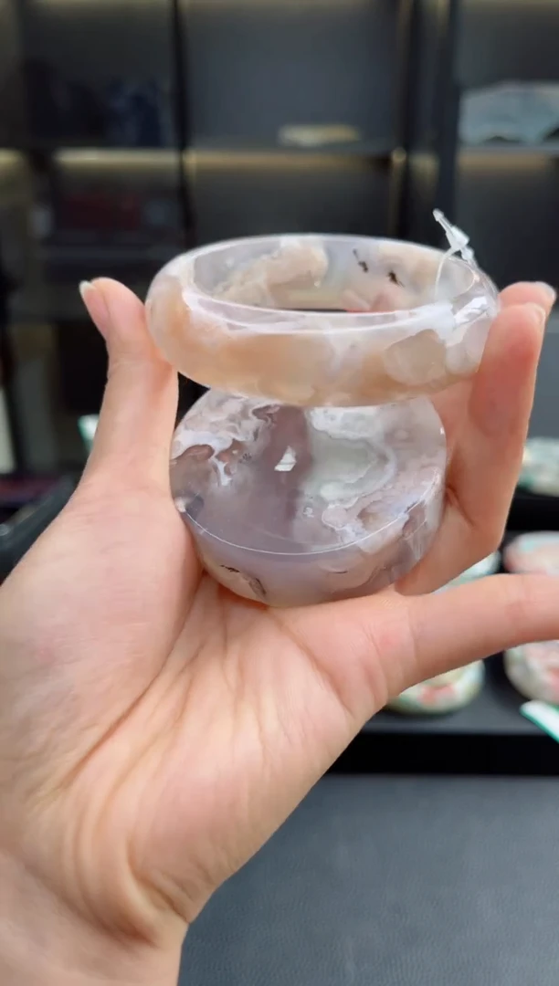 石英质玉手镯未镶嵌61圈口（赠送镯心）3536271