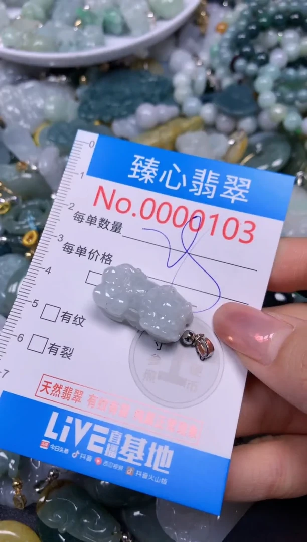 【闪购商品】翡翠颈饰未镶嵌含绳000103