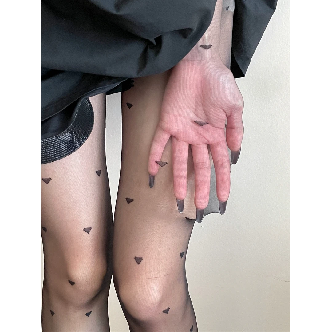 2025新款超薄0D任意剪爱心提花丝袜防勾丝爱心美腿打底连裤袜