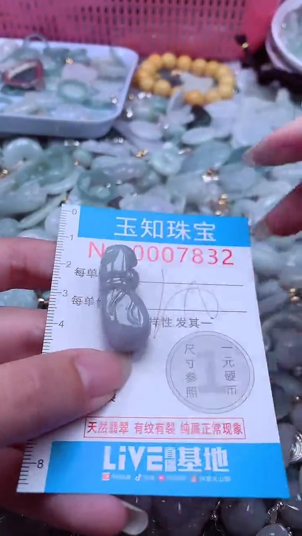 翡翠未镶嵌吊坠(不含链)7832