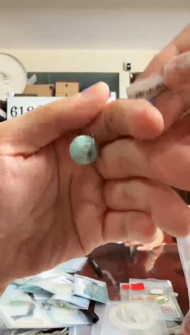 绿松石未镶嵌挂件LTB-295