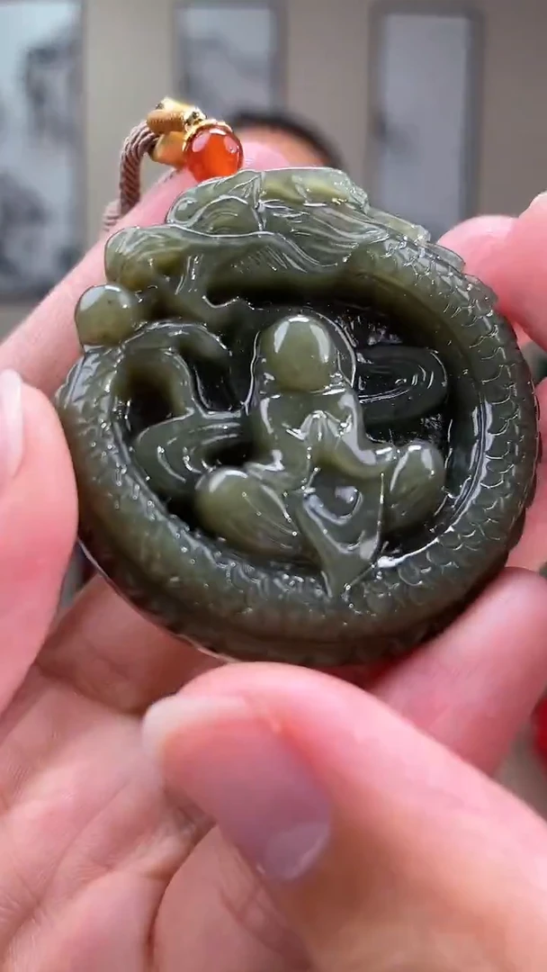 和田玉未镶嵌颈饰多样性拍一发一140051