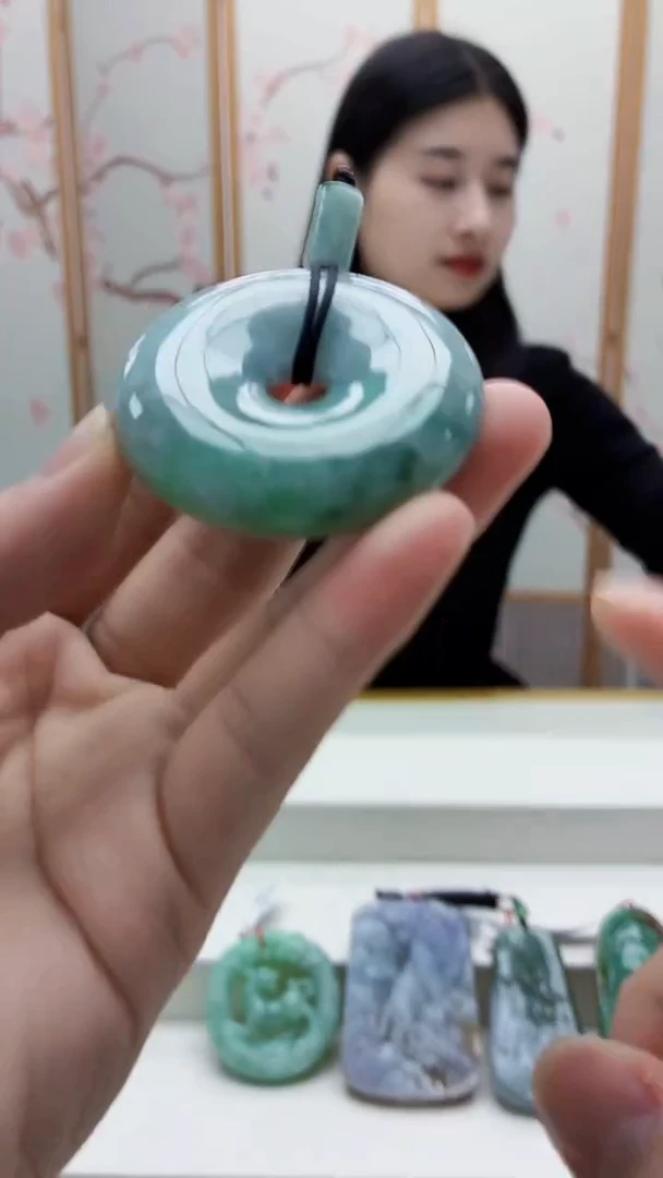 未镶嵌定制翡翠4812bb-毛货挂件45