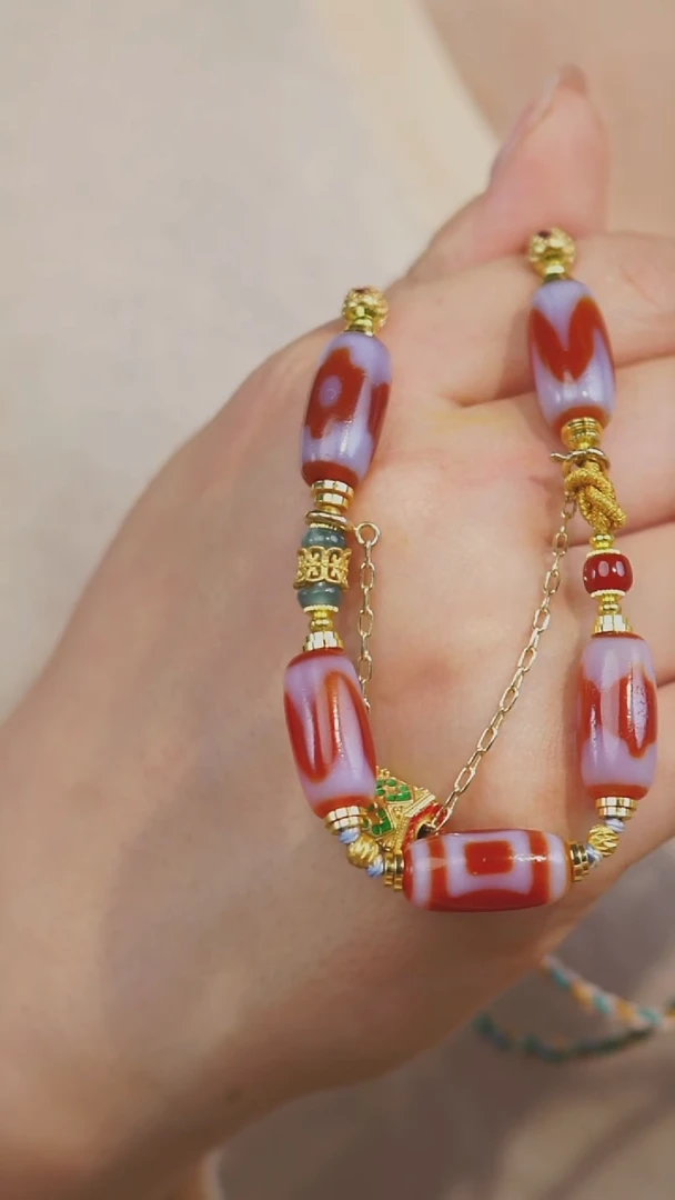 玛瑙/玉髓项链未镶嵌多样性发其一