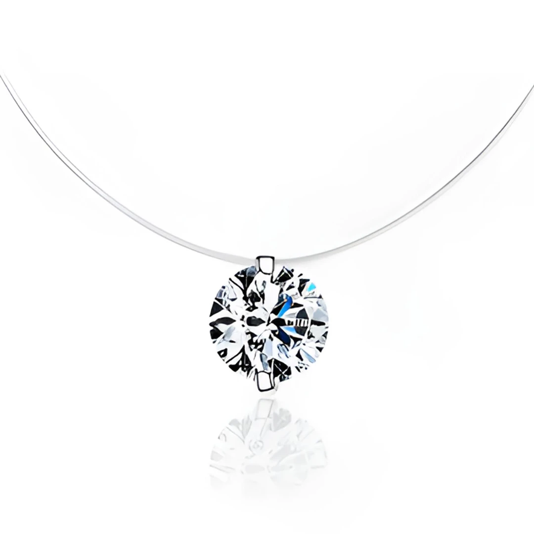 『甜美而纯洁』赵露思同款轻奢鱼线单钻2025年新款精致锁骨链