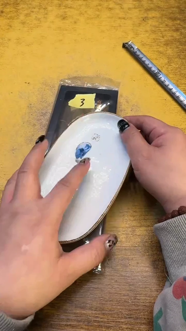 瓷器瓷器瑕疵破破3深碗