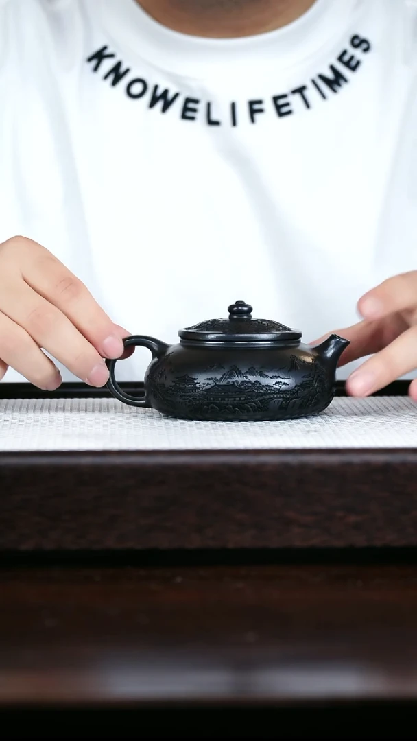 茶杯紫砂寒江230cc