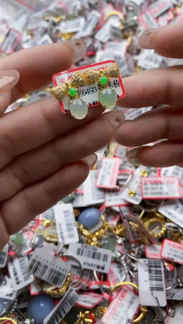 【闪购商品】翡翠戒指银S925镶嵌555555---4