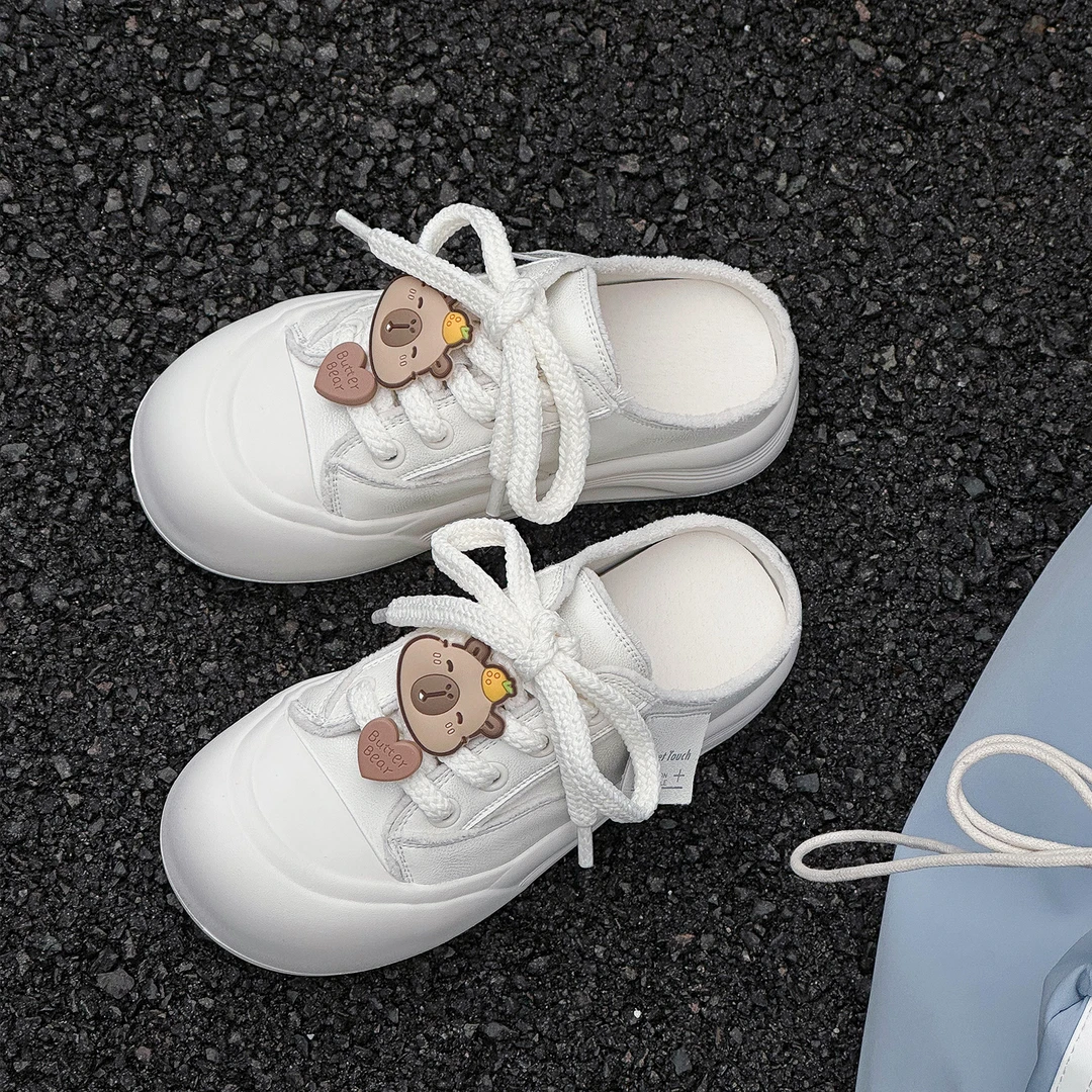 KFT脚王松糕鞋女款爆款2025新款夏季厚底增高一脚蹬透气轻薄女鞋