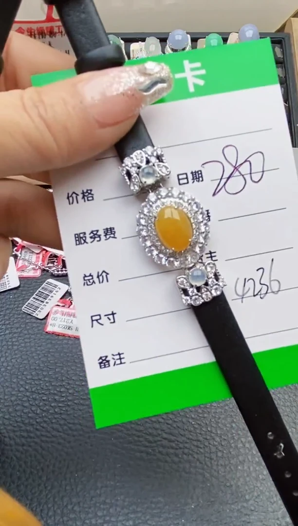 【闪购商品】翡翠戒指银S925镶嵌4236