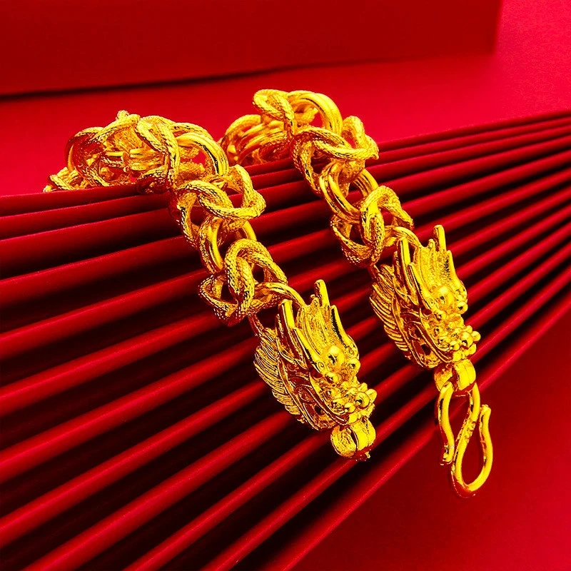 男士霸气龙头龙骨链