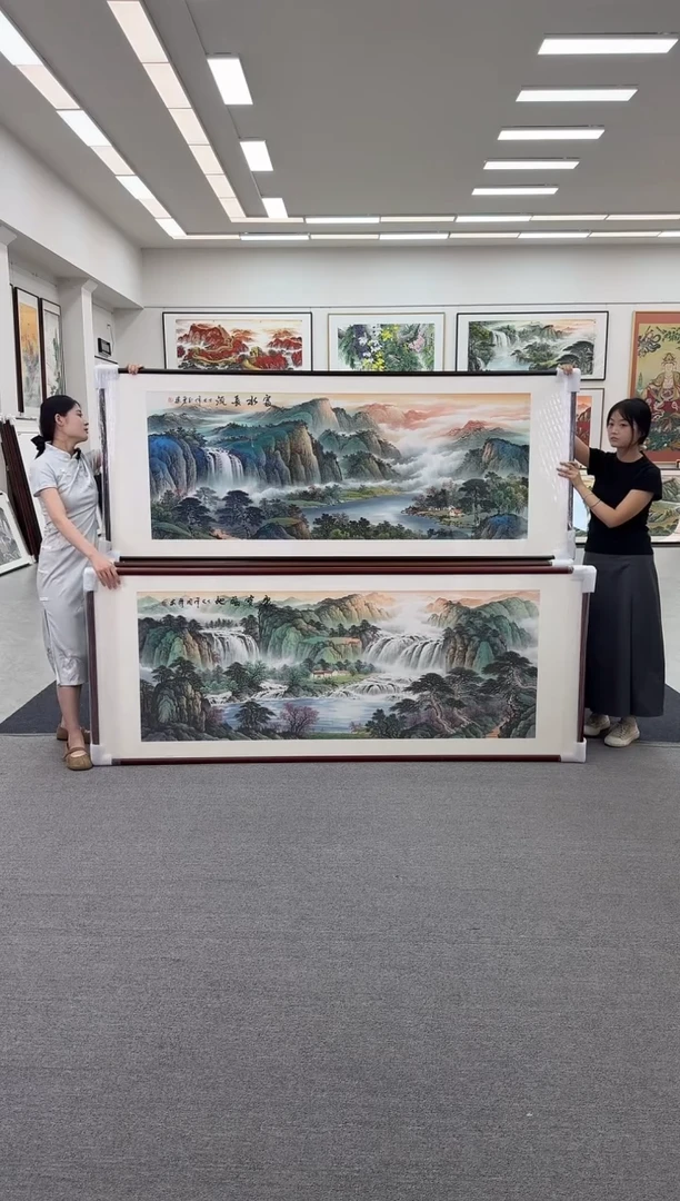 国画手绘 聚宝福地 219*88