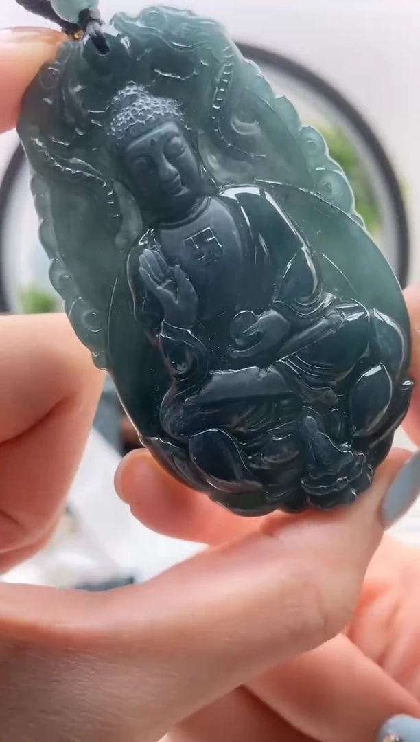 颈饰未镶嵌翡翠阿弥陀佛