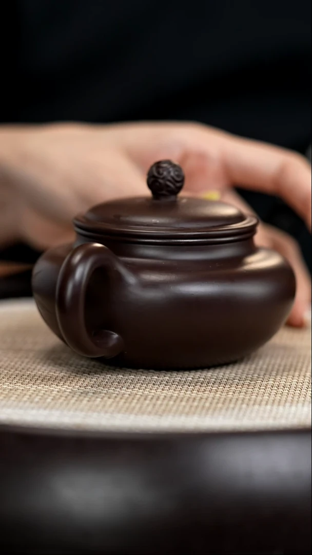 茶壶紫砂LHQ40祥瑞仿古紫泥200cc