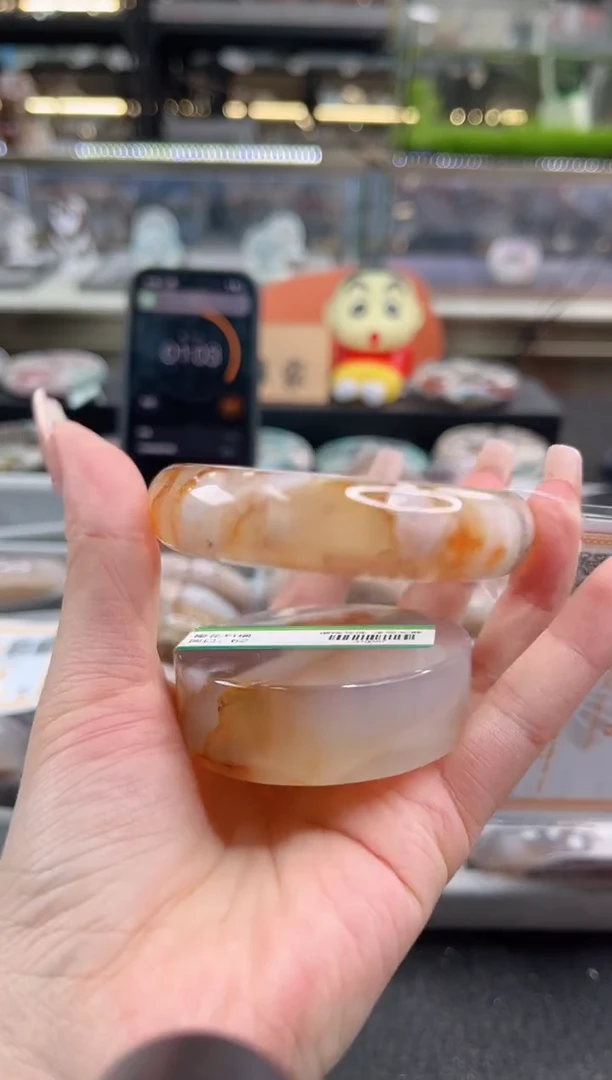 未镶嵌手镯石英质玉62圈口 （赠品镯心）310257