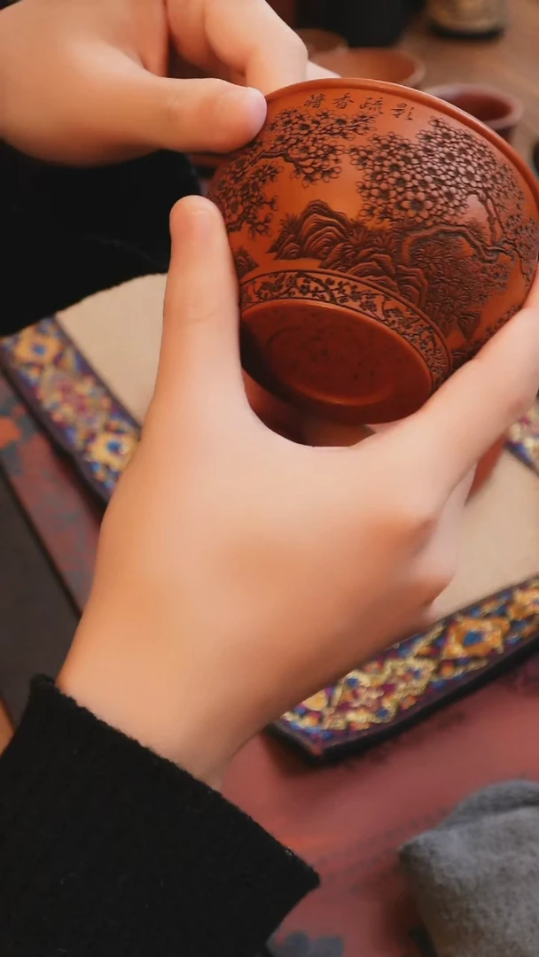 茶杯紫砂见素 紫砂a水缸杯