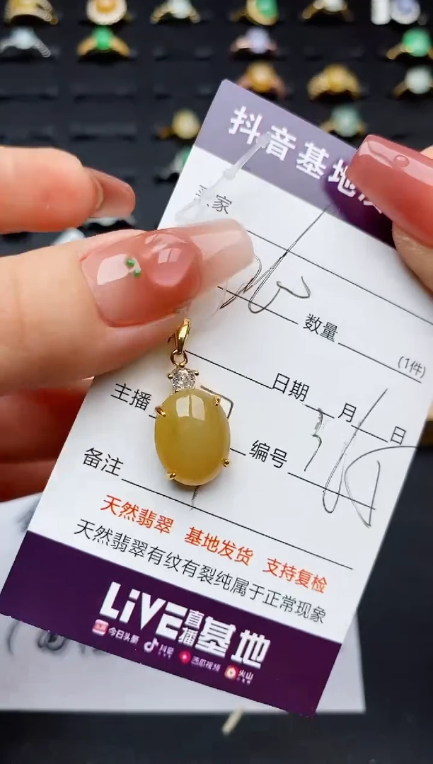 翡翠银S925镶嵌颈饰...........