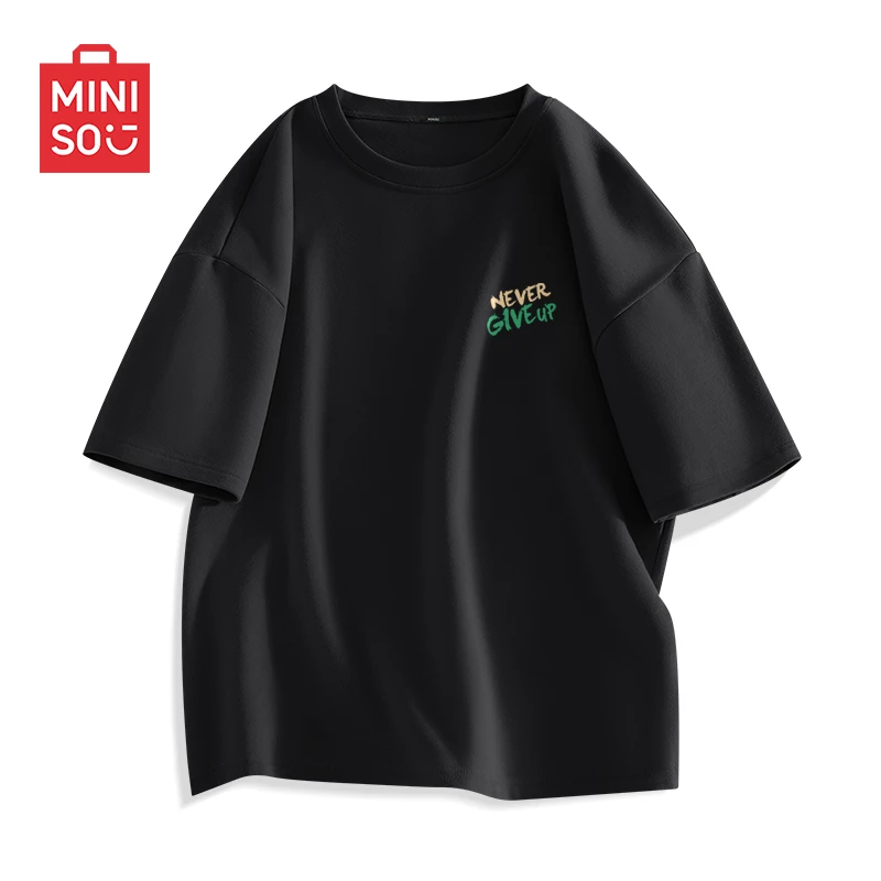 MINISO名创优品短袖运动休闲T袖新款穿搭男士宽松半袖上衣