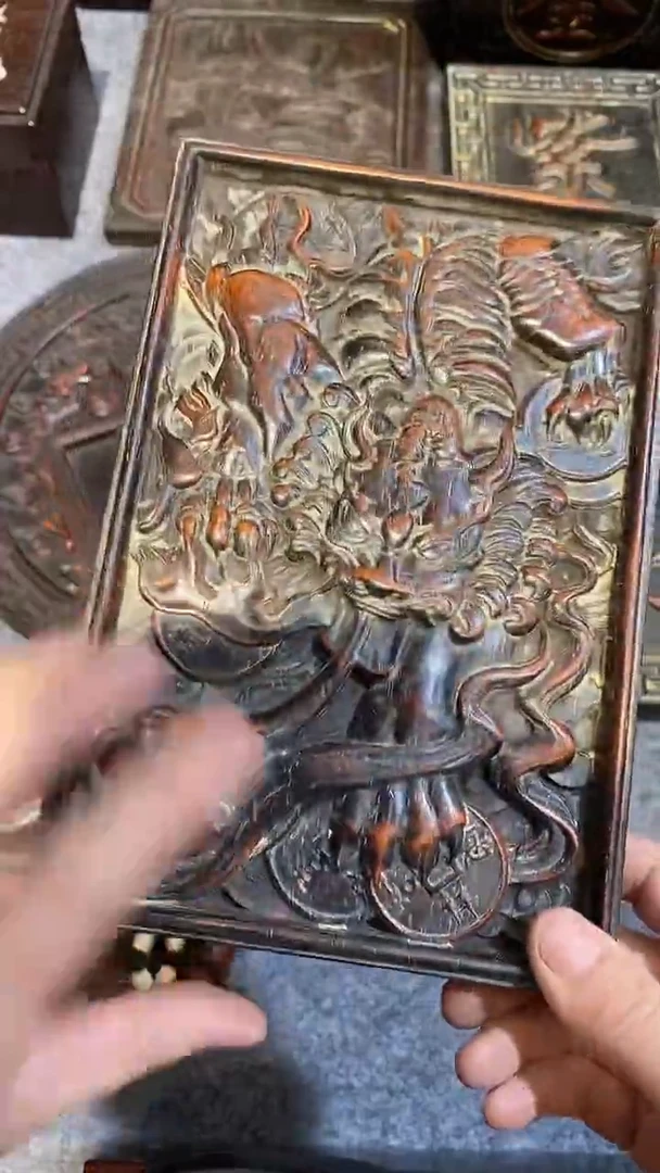 木一木一拍紫檀雕刻板