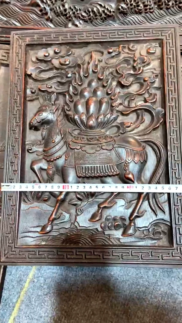 【闪购商品】木A紫檀雕刻板一物一拍以直播间为准