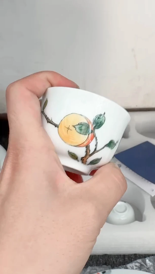 瓷082函夏非遗余凡yf枇杷小主人杯