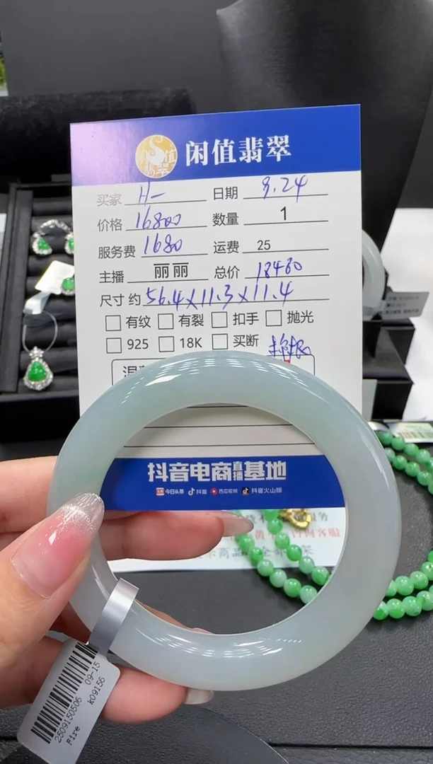 未镶嵌手镯翡翠H*飞翡翠手镯