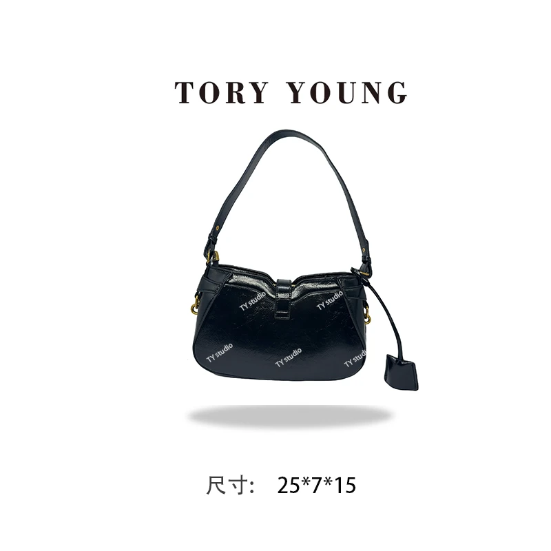 【TY】FES-5075-经典黑 肩包欧美时尚女士小包包洋气夏季斜挎