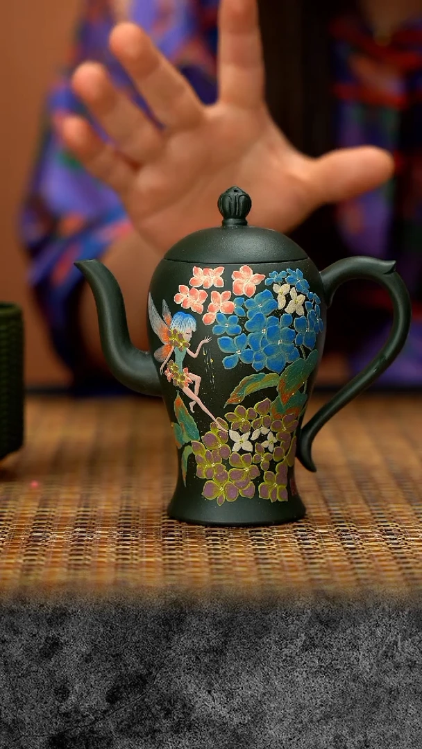 茶壶紫砂花仙子紫砂 QMJ