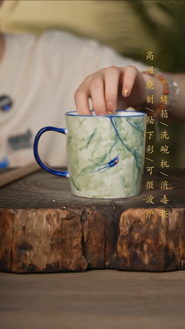 瓷片景德镇高温釉下彩可微波烤箱洗碗机